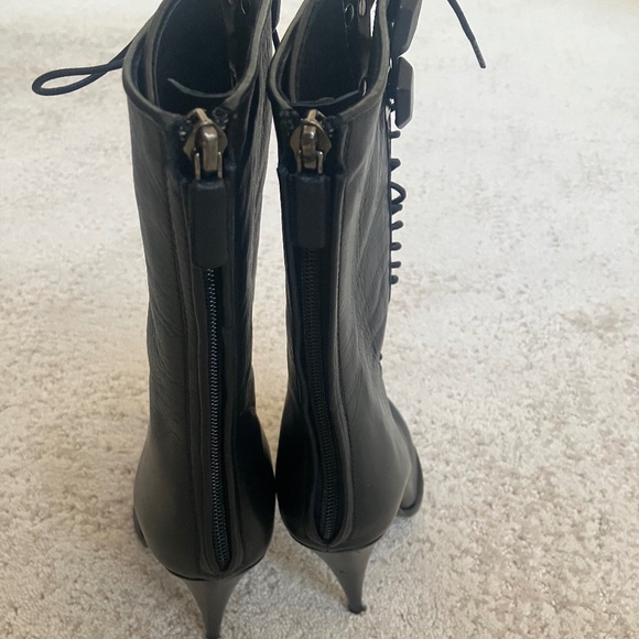 Givenchy Black Leather Corset Boots Size 38 BNIB - Picture 4 of 16